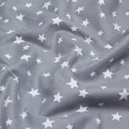 Простирадло Cosas на резинці фланель 80х160 grey starsfall, сірий (Flannel_StarFall_Grey_80x160x20) - мініатюра 5