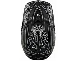 Велошолом Troy Lee Designs D3 Fiberlite SpiderStripe Black M (1106-198550023) - мініатюра 3