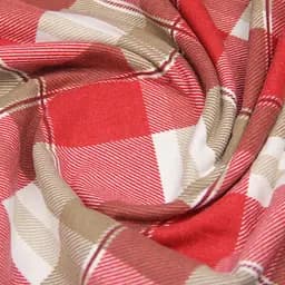 Простирадло Cosas на резинці фланель 80х160 berry tartan, червоний (Flannel_BerryTartan_80x160x20) - мініатюра 4