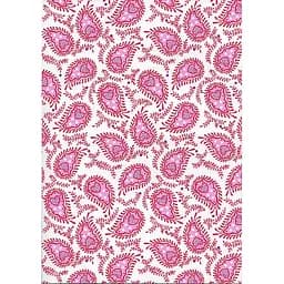 Папір з малюнком "Пейслі дизайн", А4 (21х29,7см), Рожевий, 300г/м2, Heyda