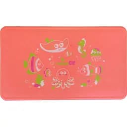 Дитячий гумовий килимок для ванної KinderenOK розмір M 58х34 см кораловий (71116)
