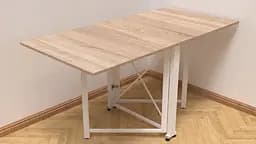 Стіл-книга трансформер Оріон 2 Ferrum-decor 750x1520x730 Білий метал ДСП Дуб Сонома 16 мм (FRD-104593) - мініатюра 3
