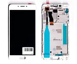 Дисплей Meizu M5 Note M621 білий + рамка