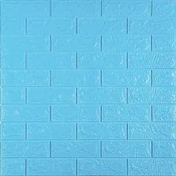 3D панель самоклеюча цегла Блакитна 700х770х5мм (005-5) SW-00000297
