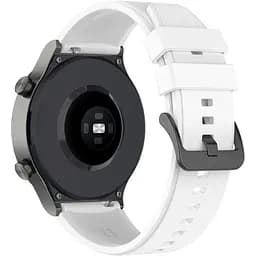 Ремінець GT для Samsung Galaxy Watch 3 41mm - білий ширина кріплення 20мм силікон Watchbands (W27-9WB21134651) - мініатюра 2