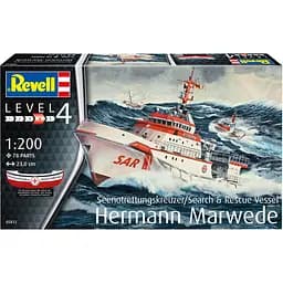 Збірна модель Revell Пошуково-рятувальне судно Hermann Marwede рівень 4, масштаб 1:200, 78 деталей (RVL-05812) - мініатюра 12
