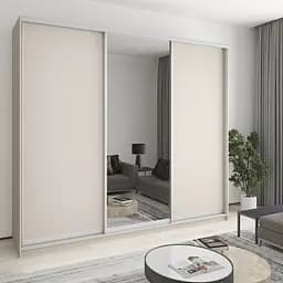 Шкаф-купе трехдверный MebelStar Комбо AL 2ДСП/Зеркало 270x45x240 см Кашемир (MBS-2139)