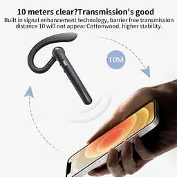 Бездротова Bluetooth гарнітура K10 з індикатором заряду кнопками управління шумозаглушенням Бізнес гарнітура - мініатюра 7