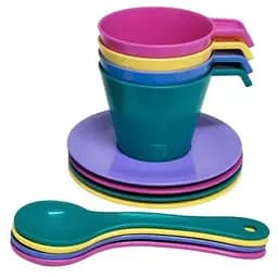 Набір посуду кавовий "Релакс" Tigres 39794 12 ел. Бірюзовий (4820159397945)