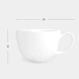Чашка МВМ My Home Промінь 90 мл біла (KP-116 WHITE) - мініатюра 4