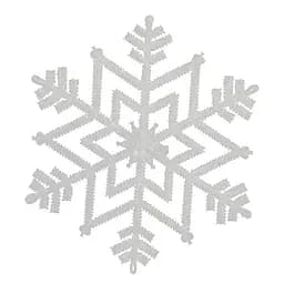 Снежинка с блестками 25 см