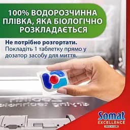 Капсули для посудомийної машини Somat Exellence 5 в 1  108 шт. (2 уп. х 54 шт.) - мініатюра 8