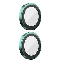 Захисне скло BlueO Metal на камеру для Apple iPhone 16 (6.1) / 16 Plus (6.7) Бірюзовий / Green