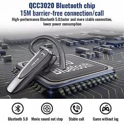 Бездротова гарнітура Bluetooth навушник вкладиш New Bee LC-B45C з активним шумозаглушенням + кейс-чохол Чорний - мініатюра 9