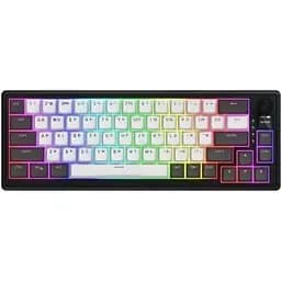 Клавіатура Hator Skyfall 65 Pro Aurum Vanila Silent RGB Wireless/Bluetooth/USB UA Grey/Black (HTK4160UA)