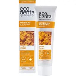 Зубная паста Ecodenta Refreshing Whitening отбеливающая с экстрактом янтаря 100 мл