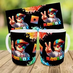 Набір дитячий Роблокс «Roblox» рюкзак 36х27см сумка-бананка, кружка з принтом для хлопчика (01586) - мініатюра 9