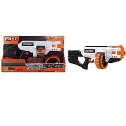 Игрушечный детский пулемет автоматический, барабан на батарейках с мягкими патронами (48 шт.)(62см х 23см)