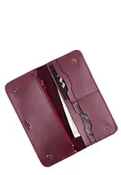 Кожаный портмоне Mark 2 бордовый