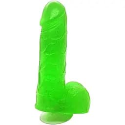 Крафтовое мыло-член с присоской Чистый Кайф Green size S натуральное