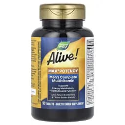 Витаминно-минеральный комплекс для мужчин Nature's Way Alive! Men's Complete Multivitamin Max3 Potency 90 таблеток