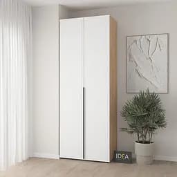 Шафа для одягу з однією штангою С-8.1 Дуб крафт/Білий Idea