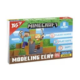 Пластилин Yes Minecraft, 8 цветов, 160 г