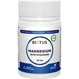 Магний и витамин B6 Biotus Magnesium with Vitamin B6, 60 таблеток