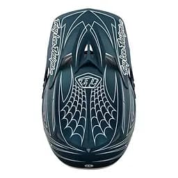 Велошолом Troy Lee Designs D3 Fiberlite SpiderStripe Blue L (1106-198550034) - мініатюра 4