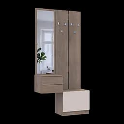 Передпокій Doros Сола 2+3 Канноло/Кашемір ДСП / дзеркало 105х40х215 (42005234) - мініатюра 10