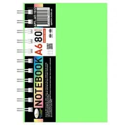 Блокнот А6 АП-1512(Light-Green) 80 аркушів, пружина збоку