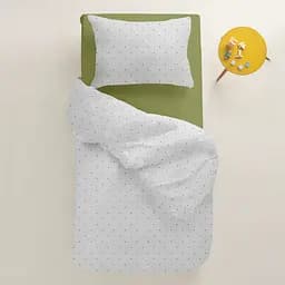 Комплект постільної білизни Cosas Mini dots CS7 Підлітковий сірий (DotsGreyGrey_El80-74Avocado_155) - мініатюра 2