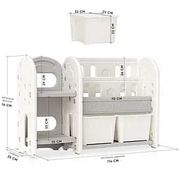 Стелаж Mealux Kubik White (KD-E053 White) - мініатюра 2
