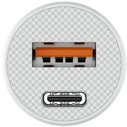 Автомобільний зарядний пристрій Havit HV-CC2022 20W USB+USB-C white (HV-CC2022) - мініатюра 4