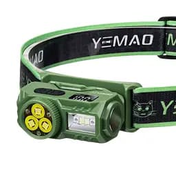 Налобний ліхтар YEMAO YM‑T614 яскравий легкий з USB‑C зарядкою - мініатюра 2