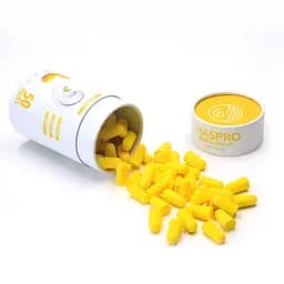 Пінні беруші для сну 50 пар HASPRO TUBE50 SNR 38 дБ Жовті (1122-02)