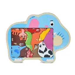 Дитячий дерев'яний пазл-вкладиш "Тваринки" Bambi MD 1500-4