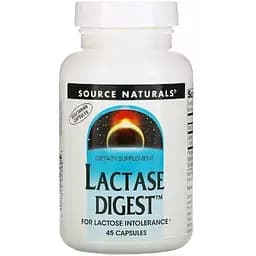 Натуральна добавка Source Naturals Lactase Digest 45 капсул