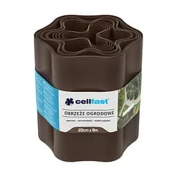 Стрічка газонна бордюрна хвиляста 20смх9м коричневий Cellfast sad0001568