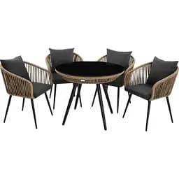 Комплект садових меблів Di Volio Rieti бежевий, сірий