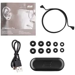Наушники беспроводные 2E Novem Pro True Wireless Black - мініатюра 6
