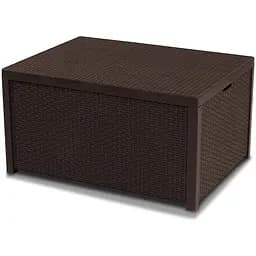 Стіл-скриня для саду пластиковий Keter Arica коричневий