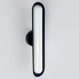 Сучасний настінний поворотний світильник у чорному корпусі 44х9 см Line F Арт. WC15 BK