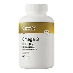 Жирні кислоти OstroVit Omega 3 D3+K2, 90 капсул
