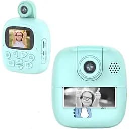 Дитячий фотоапарат моментального друку фотографій M4 Kids Print Camera Блакитний - мініатюра 3