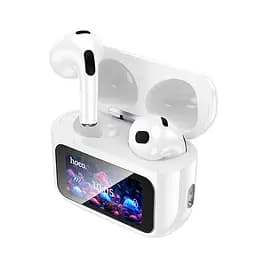 Бездротові TWS навушники Hoco EW81 Elegant with Touch Screen ANC White - мініатюра 4