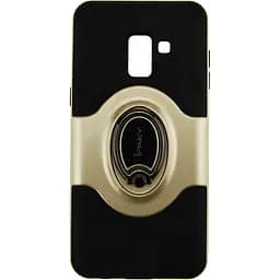 Чохол-накладка iPaky 360° Free Rotation Ring Holder case Samsung Galaxy A8 Plus A730F Gold