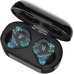 Беспроводные Bluetooth наушники Sabbat X12 Ultra Dream Stone с поддержкой aptX черно-зеленые