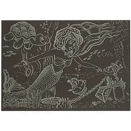 Гравюра А5 "Русалочка" Danko Toys ГрА5з-1 эконом вариант в пакете 21 х 14,8 см