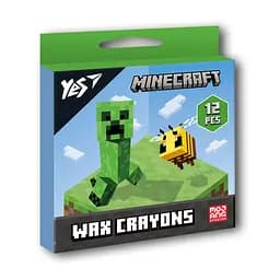 Набор восковых карандашей Yes Minecraft, 12 шт.